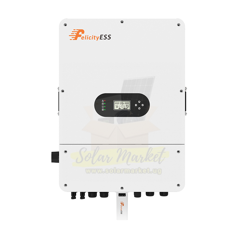 Felicity 10kVA Three-Phase Hybrid Inverter for Commercial and Industrial Solar Backup 48V 200A MPPT 13kW PV Input WiFi and Lithium Battery Communication (T-REX-10KLP3G01)