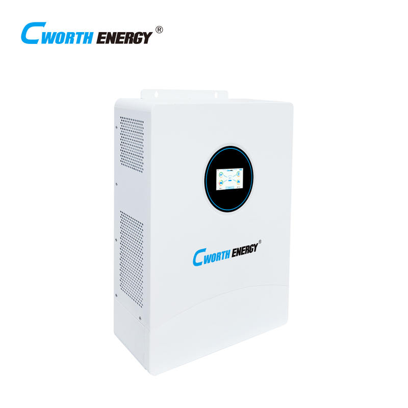 Cworth 12kW Hybrid Inverter for Home and Small Business Backup 48V DC Input 230VAC Output Dual MPPT 85-450VDC Parallel up to 12 Units 210A Solar Charger (CE-H12K)