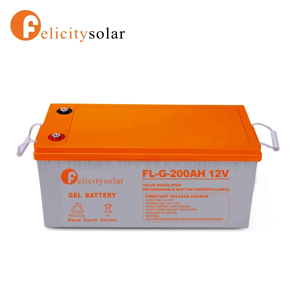 200AH Solar Battery 12V 200AH Gel Deep cycle Solar Battery Felicity