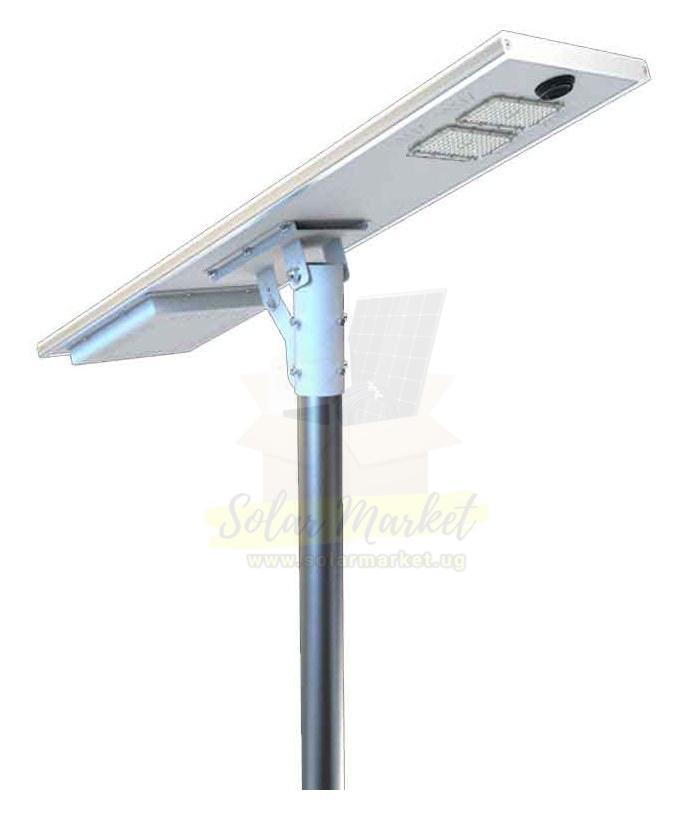 Entelechy BST-AIO-4530P-S02 All-in-One Solar Street Light with 45W Panel and 12.8V 18Ah LiFePO4 Battery for Compounds and Pathways, 4800-5400lm, 3-4m Pole, IP65