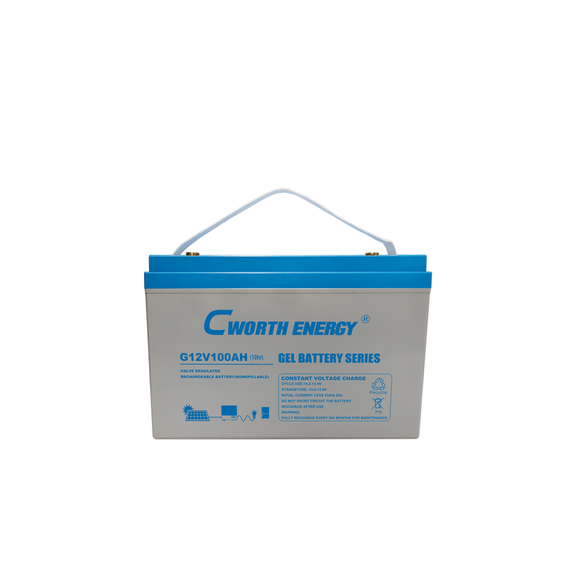 Cworth 12V 200Ah Gel Solar Battery for Off-Grid and Solar Backup Storage with 2000A Max Discharge, 30A Charge Limit, 6 Cells, 27.8kg (G-12V 200AH)