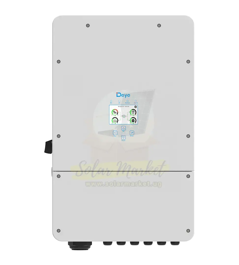 DEYE 8kW Single Phase Hybrid Inverter for Home solar backup and Small business power 48V Battery 230V Output 5-Year Warranty (SUN-8K-SG02LP1-EU-AM2)