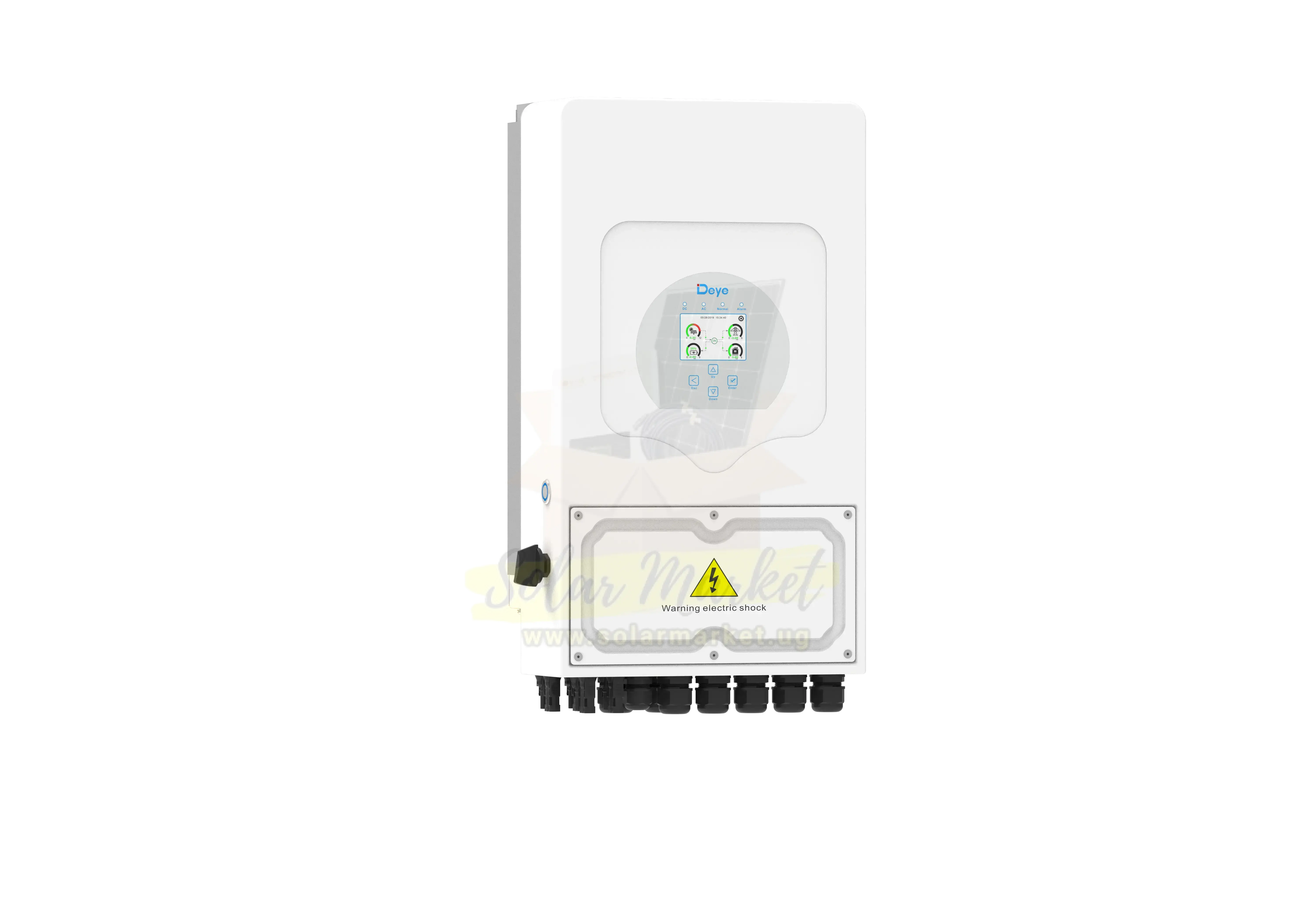 DEYE 10kW Single Phase Hybrid Inverter for Home and Small Business Backup 230VAC Output 48V Battery 500V PV Input Dual MPPT 150-425VDC 97.6% Efficiency IP65 (SUN-10K-SG05LP1-EU-AM2-P)