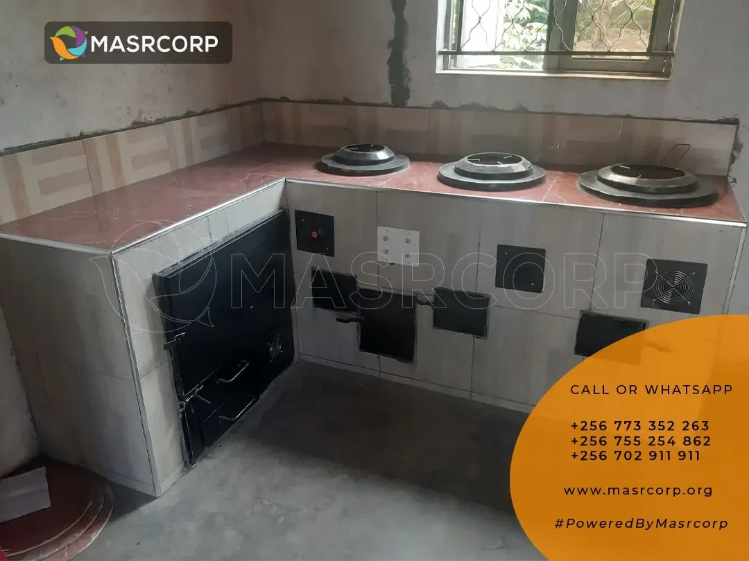 Masrcorp 3 Burners Solar Aided Stove with Oven