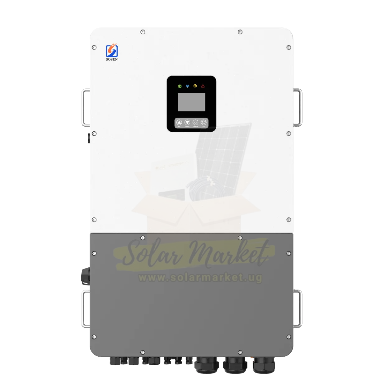 Sosen SSE-HH50K-P3EU 50kW Three-Phase Hybrid Inverter for Commercial and Industrial Backup 380/400V 135-850V Battery 4 MPPT 100kW PV