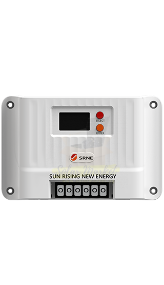 SRNE 20A MPPT Charge Controller for Off-Grid Solar Systems 12/24V 60VOC 260-1600W PV Input IP32 (Shiner2420)
