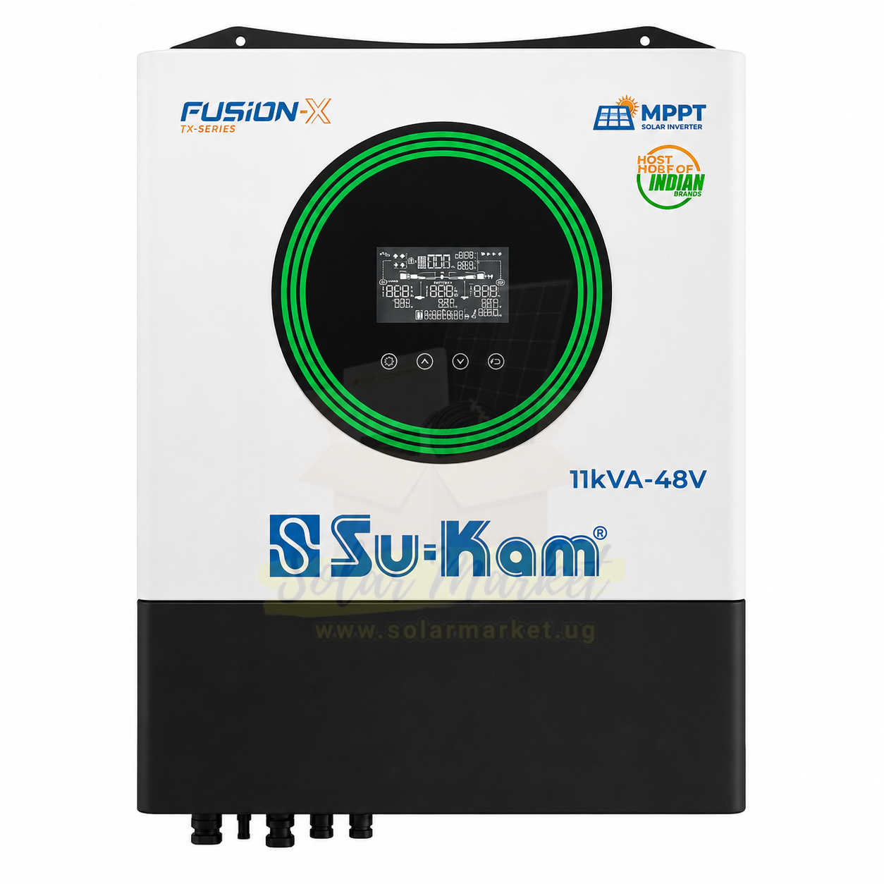 Sukam 11kW Hybrid Inverter for Home and Small Business Backup 48V 150A MPPT 90-450VDC Dual MPPT Parallel up to 6 Units RS232 USB WiFi (FX1100-48H)