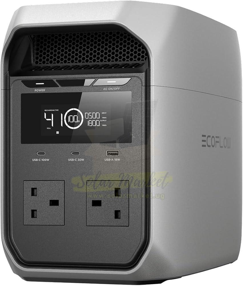Ecoflow DELTA 3 Classic 1kWh Portable Power Station for Home Backup and Outdoor Use 1800W AC Output 120V 10ms UPS LFP Battery 5-Year Warranty