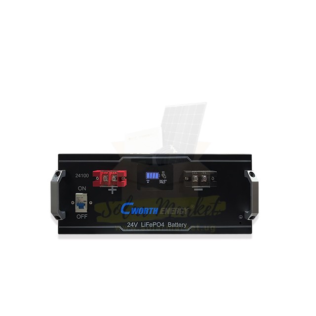 Cworth 2.5KWH Lithium Solar Battery 100Ah 24V LBT-24100C (5-Year Warranty)