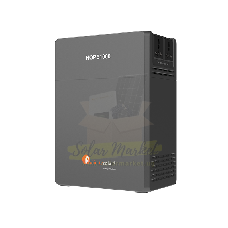 Felicity 250W 1kWh Portable Power Station for Home and Outdoor Backup 220VAC Output 12-36V DC PV Input 50Hz (HOPE1000)