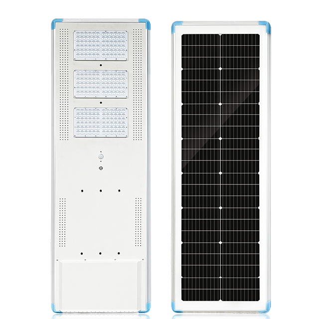 Cworth 145W Solar Panel 920Wh Lithium Battery Street Light for Outdoor Area and Road Illumination 30200lm 6500K IP65 6-9m Mounting Height (C1-100W)