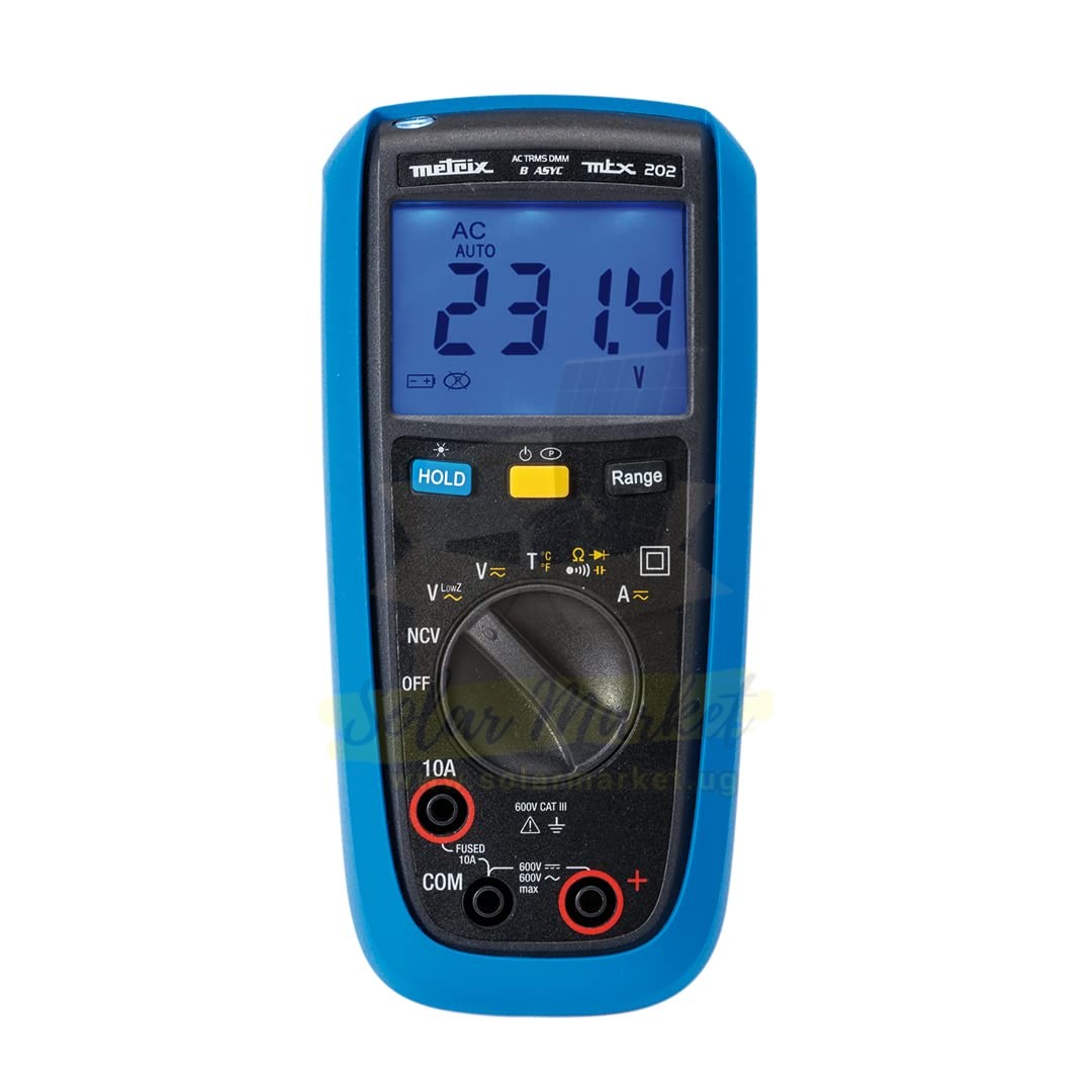 Chauvin Arnoux Metrix MTX 202 Digital Multimeter – TRMS AC Tester with NCV & Backlight