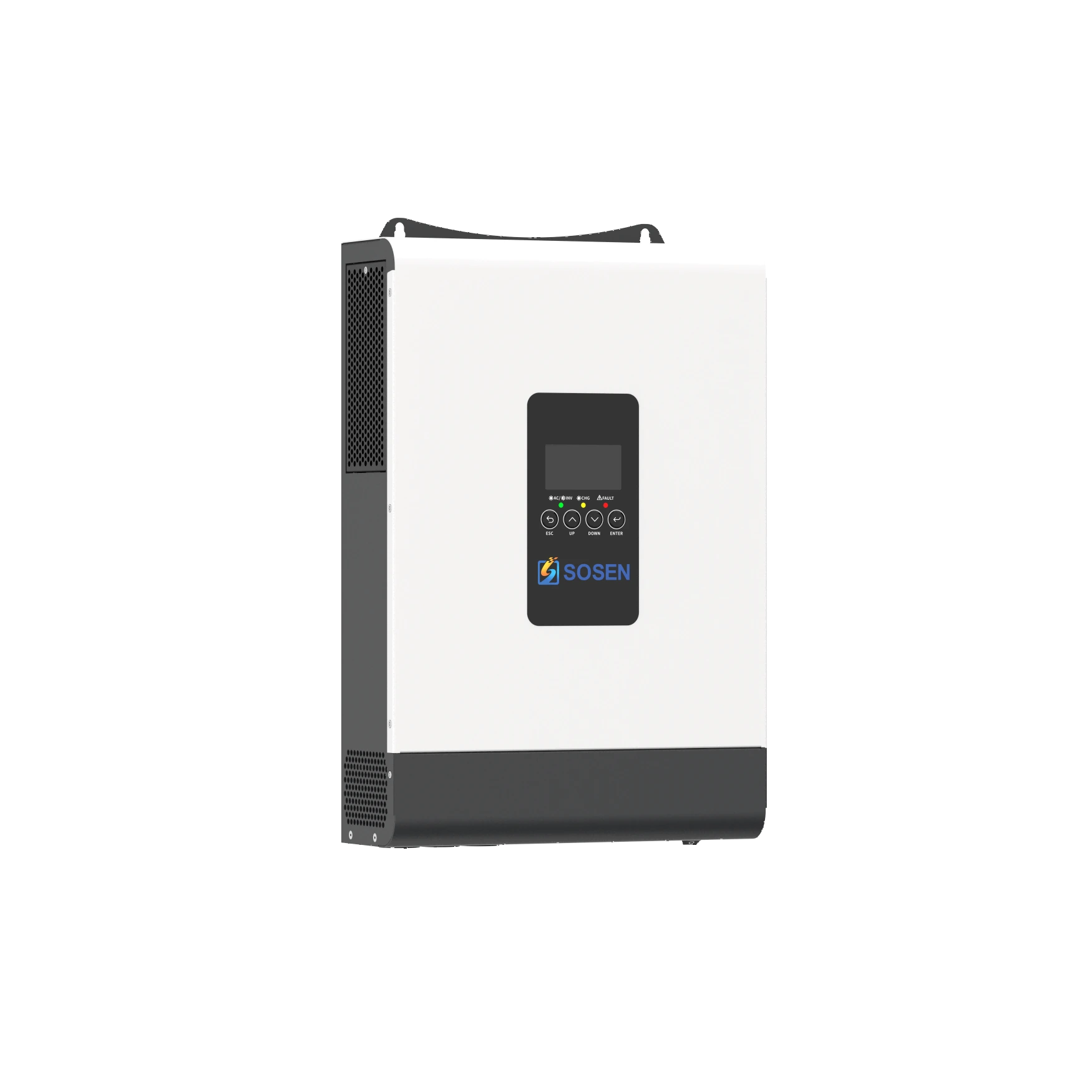 Sosen 3.6kW Hybrid Inverter for Home and Small Business Backup 24VDC 100A MPPT 40-450VDC 230VAC Output IP20 Indoor (SSA-HL3K6-P1EU)