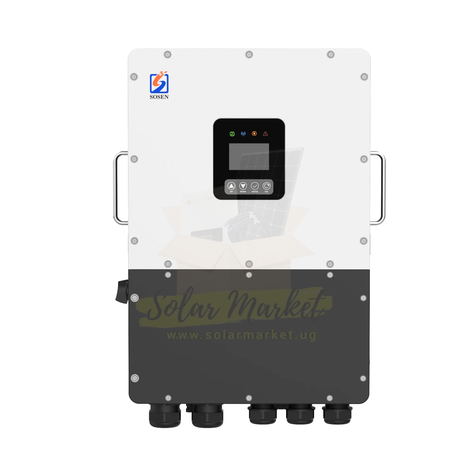 Sosen HL15K-P3EU 15kW Three-Phase Hybrid Inverter for Home and Small Business Backup 51.2V Battery 380/400VAC Output Dual MPPT 30kW PV IP66