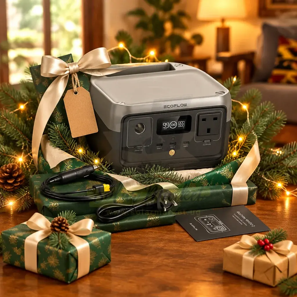 Gift hamper: EcoFlow RIVER 2 256Wh LiFePO4 Portable Power Station for Out