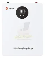 SRNE SR-EOS02B-12 2.56kWh 12.8V 200Ah LiFePO4 Lithium Solar Battery for Home Backup, 6000 Cycles, 120A, Parallel up to 4