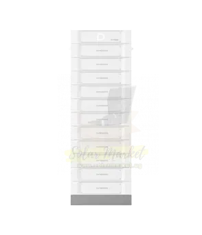 Dyness STACK100 5.12kWh 51.2V 100Ah LiFePO4 Stackable High Voltage Battery Module for Home and Business Backup, 3-15 Modules 134.4-864V, 95% DoD, 8000 Cycles