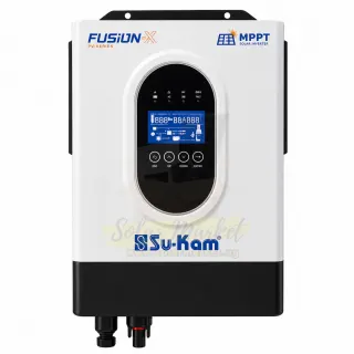 Sukam 4.2kVA/3600W Hybrid Inverter for Home and Small Business Backup 24VDC 230VAC Output 120A MPPT LCD & App Monitoring (FX4200-24H)