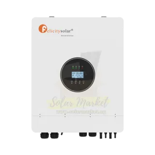 Felicity IVEM12048-II 12kVA 12000W 48V Off-Grid Solar Inverter for Home and Business Backup, 2 PV Inputs, 500V PV, 15kW PV, 240A Charge, Parallel up to 6