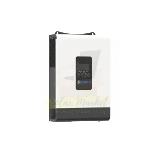 Sosen SSA-HL3K6-P1EU 3.6kW 24V Single Phase Hybrid Solar Inverter for Home and Small Business Backup, 100A MPPT, 40-450VDC PV, 230VAC Output, IP20 Indoor