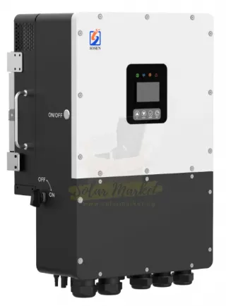 Sosen HL12K-P3EU 12kW Three-Phase Hybrid Inverter for Home and Business Backup 380/400V 51.2V Battery 24kW PV Input IP66 Parallel up to 8 Units