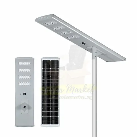 120W All In One Solar Street Light For Outdoor Use Motion Sensor Auto Onoff Waterproof Led