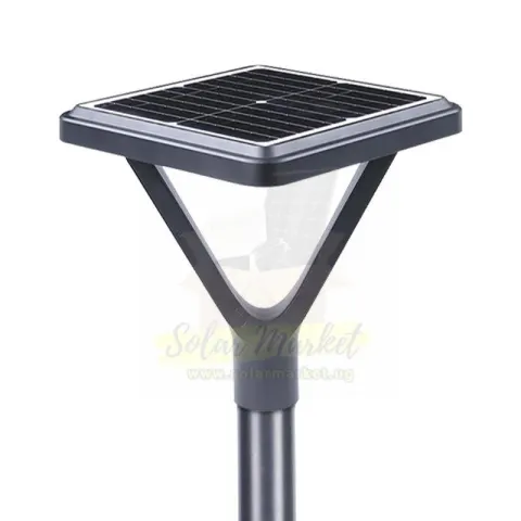 Entelechy 20W Solar Street Light with LiFePO4 Battery for Outdoor Area Lighting 5V 20W Monocrystalline Panel 80pcs SMD2835 LED 3000~6500K CCT 3.2V 20000mAh Battery IP65 Aluminium Housing (BST-GGD-003)