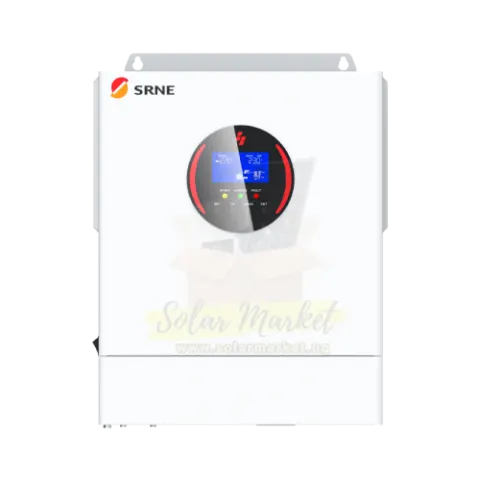 SRNE 5kW Hybrid Inverter for Home and Small Business Backup 48V 230VAC Output Single MPPT 60-450VDC 100A Hybrid Charge 2-Year Warranty (AFP4850S100-H)