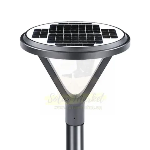 Entelechy 20W Monocrystalline Solar Street Light with 3.2V 20000mAh LiFePO4 Battery, 80pcs SMD2835 LED, IP65 Aluminium Housing, 3000~6500K CCT, for Outdoor Area and Pathway Lighting (BST-GGD-004)