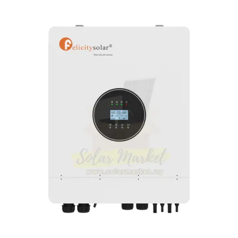 Felicity 12kVA 12000W Hybrid Inverter for Home and Small Business Backup 48V 240A MPPT 90-450VDC Parallel up to 6 Units Single/Three Phase WiFi Communication (IVEM12048-II)