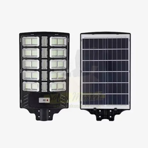 SRNE 800W Solar Street Light with 20Ah LiFePO4 Battery and 220 LED Beads for Outdoor Area Lighting (BS800)
