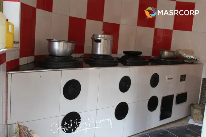 Masrcorp 3 Burners Solar Aided Stove With Grill