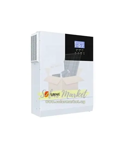 SRNE 3.3kW 24V Hybrid Inverter for Home and Small Business Backup Single-Phase 230VAC Output 1 MPPT 120-500VDC 80A Charging RS485/CAN/USB/Dry Contact IP20 2-Year Warranty (HF2430S80-H)