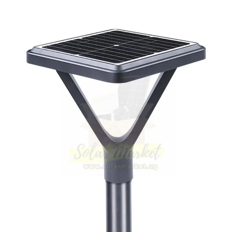 Entelechy 20W Solar Street Light with LiFePO4 Battery for Outdoor Area Lighting 5V 20W Monocrystalline Panel 80pcs SMD2835 LED 3000~6500K CCT 3.2V 20000mAh Battery IP65 Aluminium Housing (BST-GGD-003)