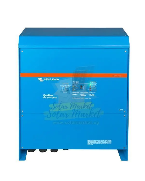 Victron Quattro 48/15000/200-100/100 15kVA 12000W 48V Inverter Charger for Commercial and Large Home Backup, 200A Charger, Single Phase