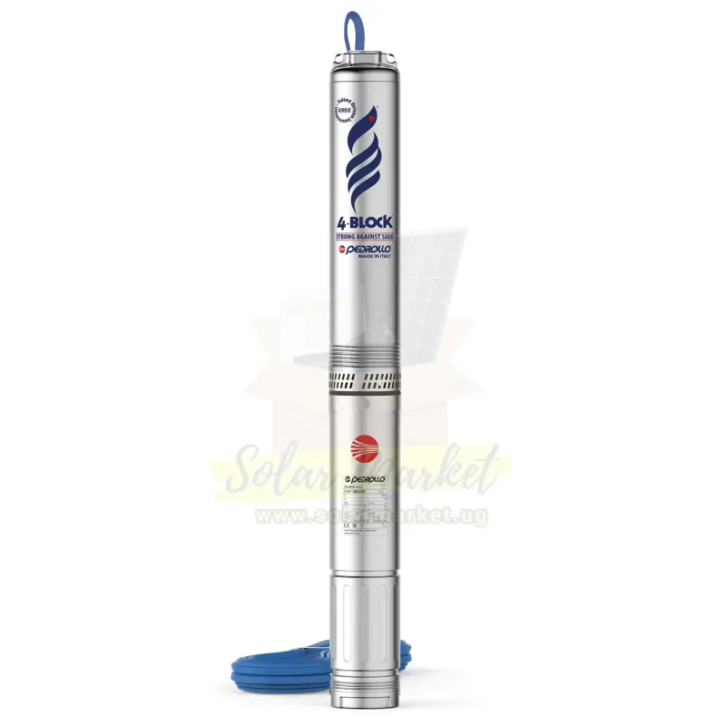 Pedrollo 4Block Submersible Borehole Pump 4 Close Coupled Stainless Steel Pump With Floating Impellers Domestic Agricultural Irrigation Use