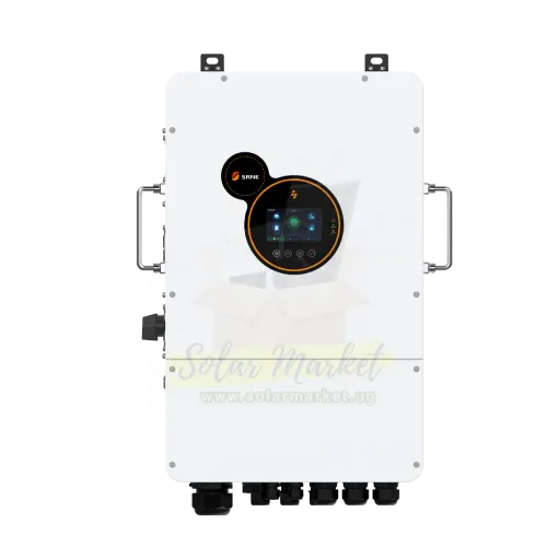 SRNE 12kW Hybrid Inverter for Home and Small Business Backup 48V 230/400VAC Three-Phase Dual MPPT 200-650VDC 260A Hybrid Charging Expandable to 6 Units IP65 5-Year Warranty (HESP48120H3)