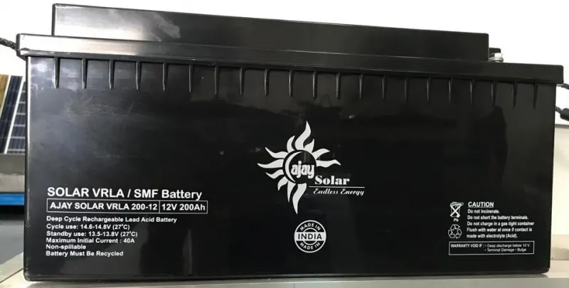 Ajay 200Ah 12V Sealed Maintenance Free Solar Battery