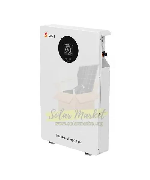 SRNE 5.12kWh Lithium Solar Battery for Home and Small Business Backup 51.2V 100Ah LFP 6000 Cycles CAN/RS485/USB IP30 (SE05B)