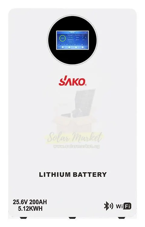 Sako Li-Sun SK-25.6V200Ah 5.12kWh 25.6V 200Ah LiFePO4 Solar Battery for Home and Small Business Backup, 90% DoD, 6000 Cycles, RS485