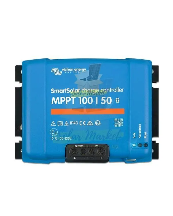 Victron MPPT 100/50 MPPT Charge Controller 24V for Residential solar, Small commercial solar, Off-grid and backup