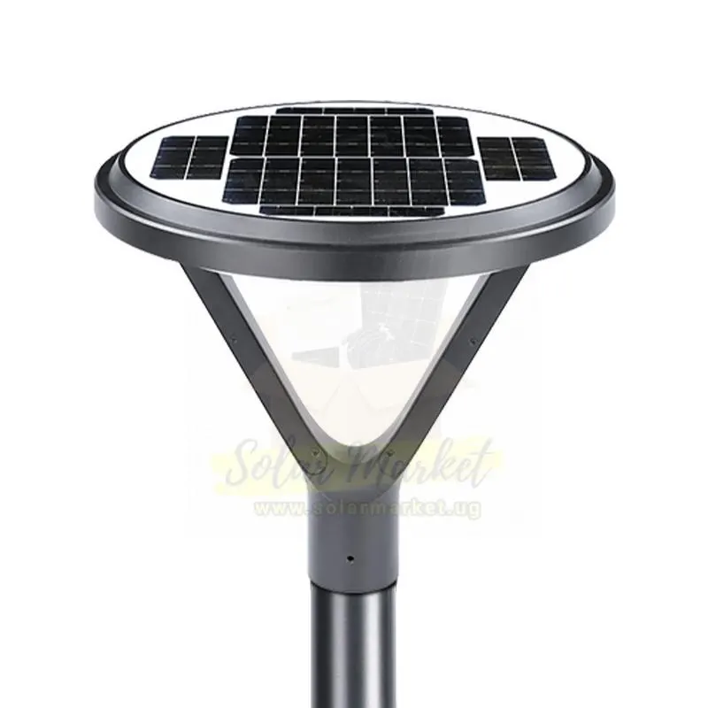 Entelechy 20W Monocrystalline Solar Street Light with 3.2V 20000mAh LiFePO4 Battery, 80pcs SMD2835 LED, IP65 Aluminium Housing, 3000~6500K CCT, for Outdoor Area and Pathway Lighting (BST-GGD-004)