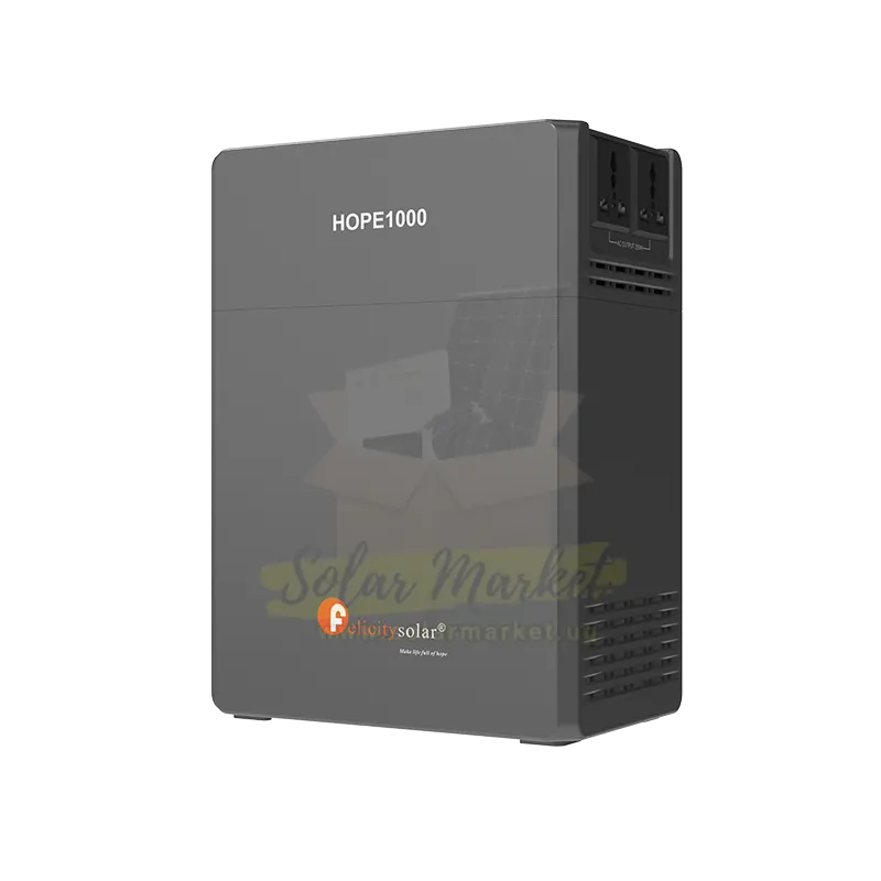 Felicity 250W 1kWh Portable Power Station for Home and Outdoor Backup 220VAC Output 12-36V DC PV Input 50Hz (HOPE1000)