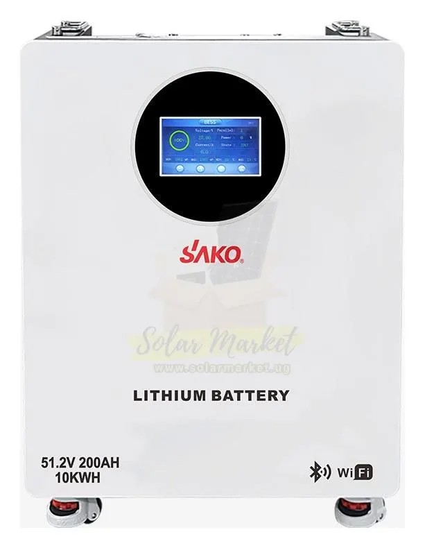 Sako 10.2kWh LiFePO4 Solar Battery for Home and Small Business Backup 51.2V 200Ah 90% DoD CAN RS485 1-15 Parallel 10-Year Warranty (Li-Sun-SK-51.2V200Ah)
