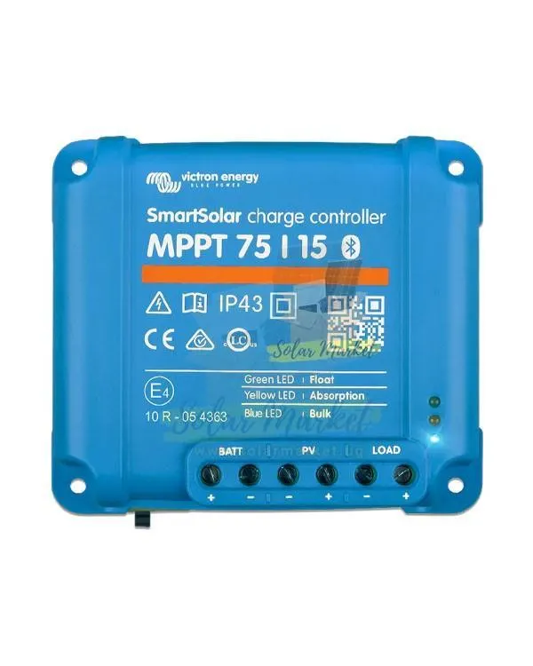 Victron MPPT 75/10 MPPT Charge Controller 48V for Off-grid solar home, Small commercial solar, Rural electrification
