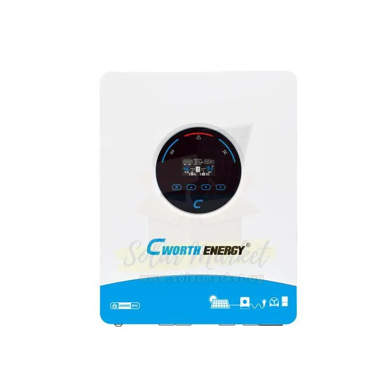 Cworth 4kW Hybrid Inverter for Home and Small Business Backup 24V DC Input 230VAC Output 120A MPPT Parallel up to 12 Units (CE-H4K)