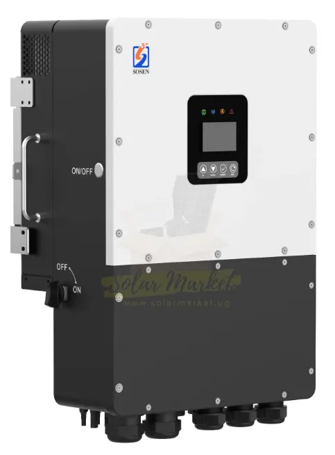 Sosen HL12K-P3EU 12kW Three-Phase Hybrid Inverter for Home and Business Backup 380/400V 51.2V Battery 24kW PV Input IP66 Parallel up to 8 Units